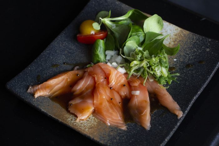 salmon carpaccio