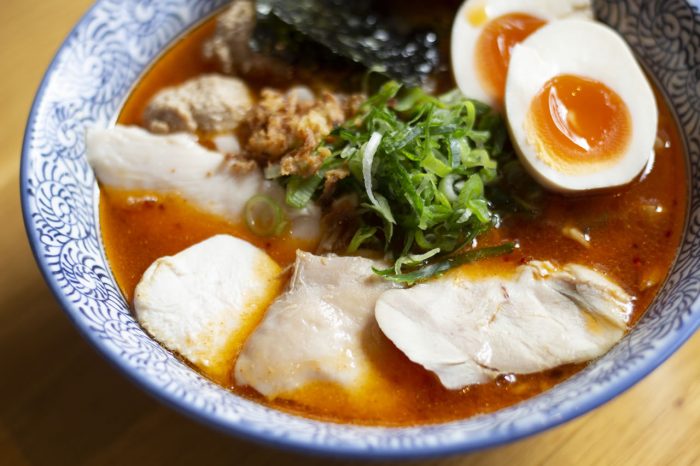 nouko spicy ramen with special topping