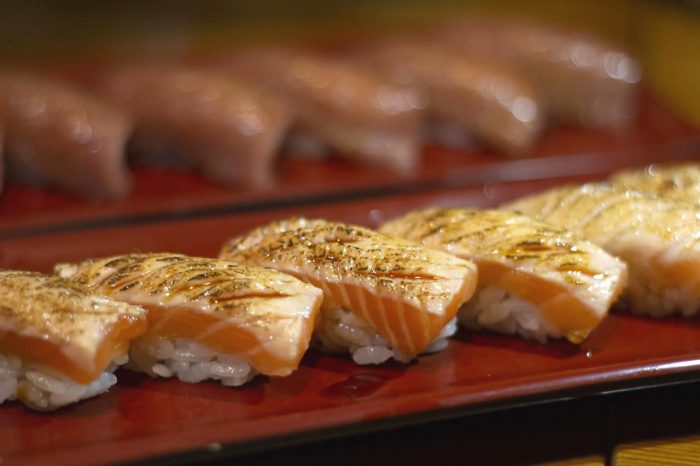 menu sushi aburi